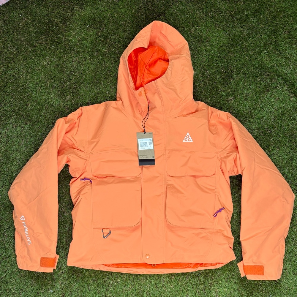 Nike ACG Women’s Sz XS Storm-FIT Skull Peak Jacket Orange FV7327-833 NWT